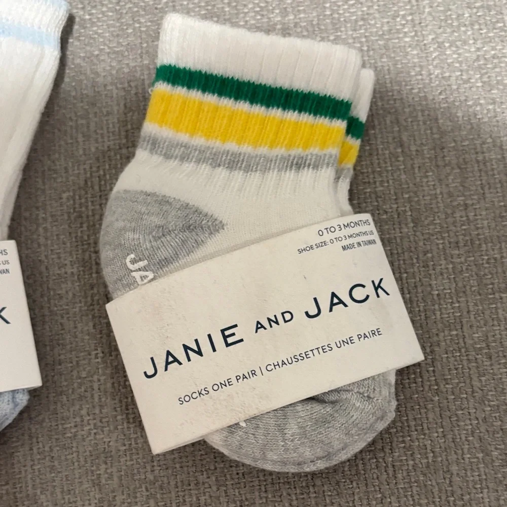 Janie and Jack2 pack Baby Socks Set size 0-3 months NWT